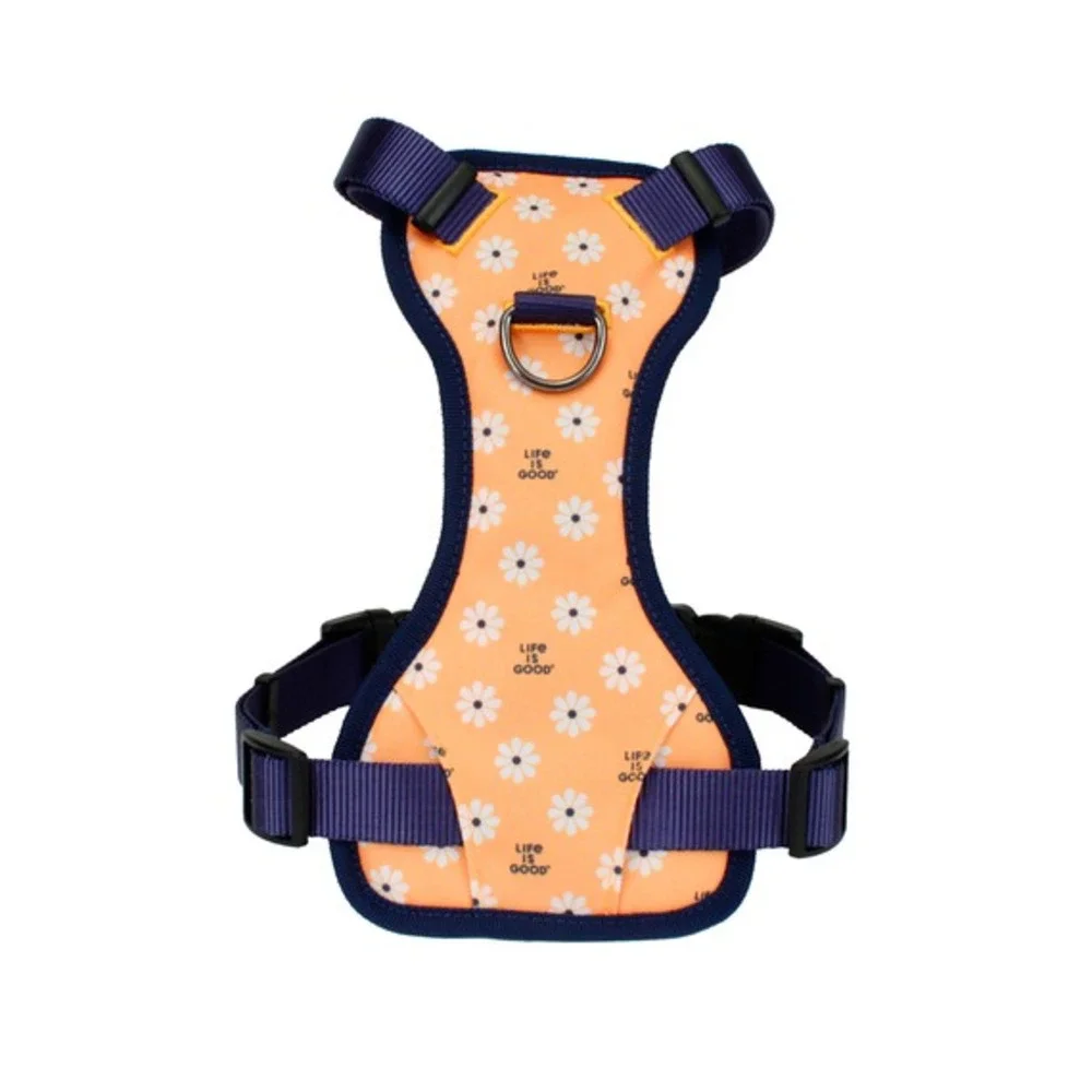 Life is Good Floral Daisy Pattern‎ Dog Harness Size LARGE 40-100 lbs NWT   🌼